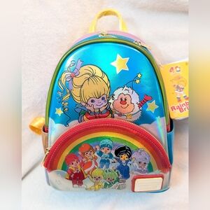 loungefly Rainbow Brite light up Exclusive The Color Kids metallic Mini Backpack